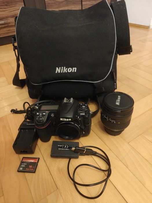 Nikon D300 | Bardzo niski przebieg (31k) | Obiektyw 24-120mm | Zestaw