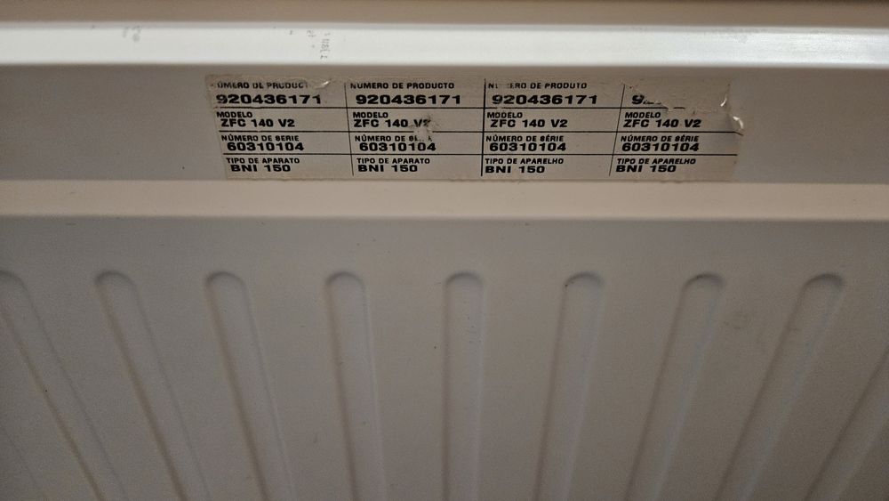 Arca congeladora Zanussi