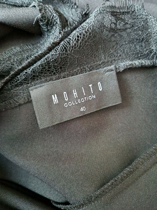 Czarna elegancka sukienka Mohito