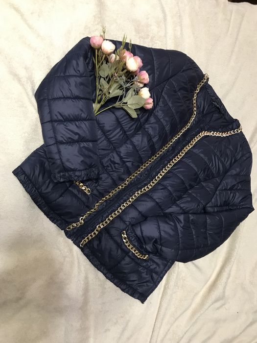 Стильная куртка женская демисезонная синяя