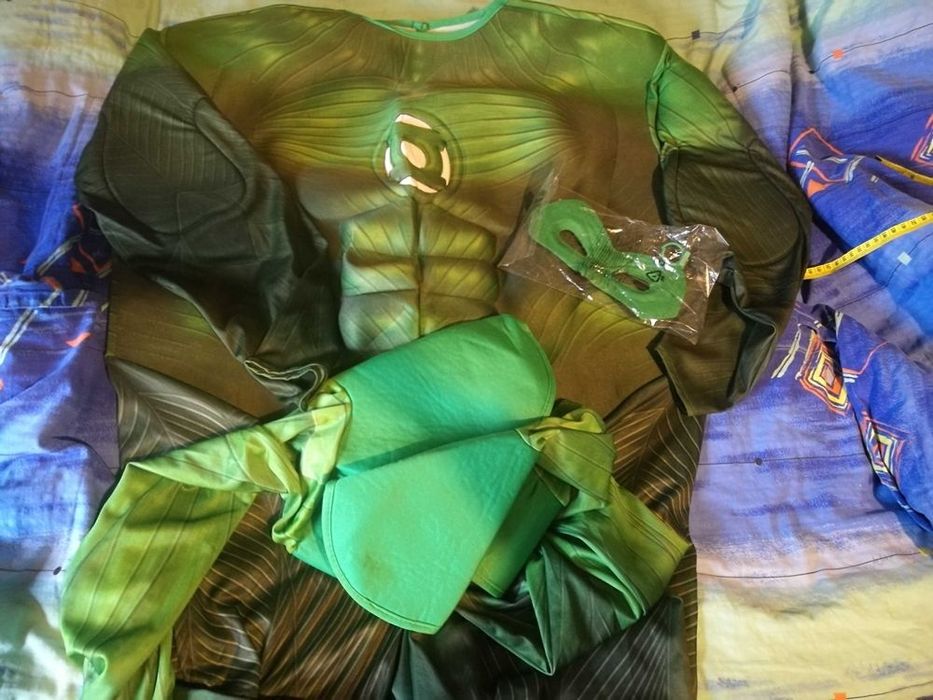 карнавальный костюм супергерой Зеленый Фонарь Green Lantern мужской