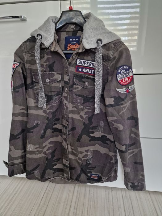Kurtka koszulowa moro superdry xs-m