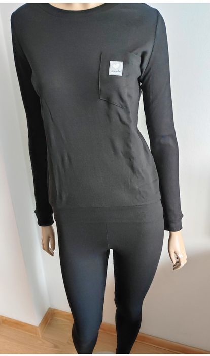 Damski prążkowany komplet polskiej firmy Latynka