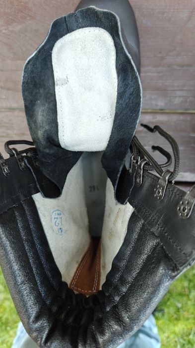 Trzewiki desantowca, buty skórzane wojskowe
