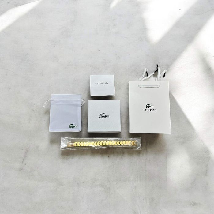 Bransoletka Lacoste złota rozmiar 21cm