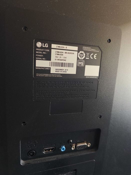 Monitor usado 27MK430H-B