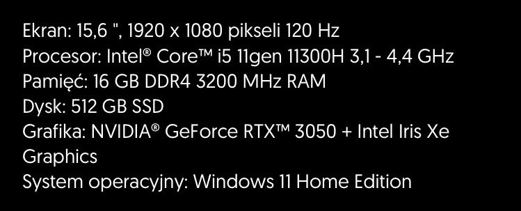 Prawie NOWY laptop Gamingowy