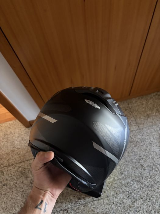Capacete SCORPION Exo-491 Kripta Matt Black / Silver