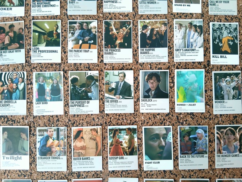 Lote de 64 autocolantes - Filmes e Séries