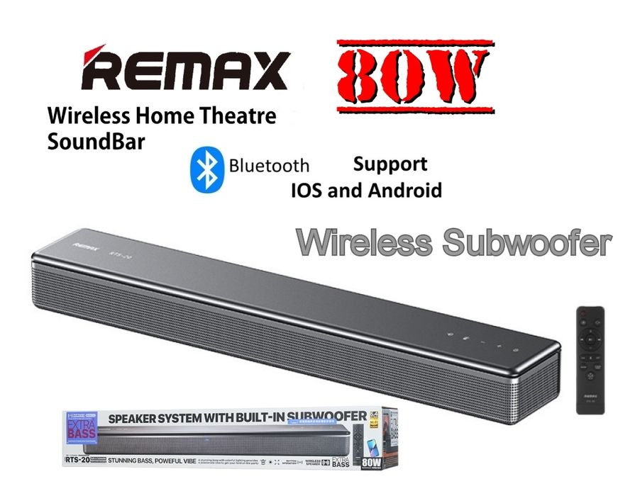 Саундбар Remax RTS-20 колонка беспроводная акустика сабвуфер JBL Yamah