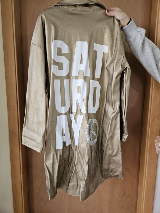 Casaco em material ecopele