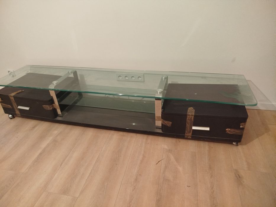 Szafka RTV  szkło 220 cm