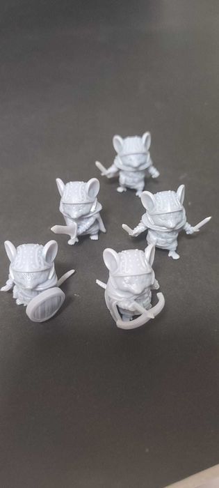 Myszy bojowe - figurki - 5 sztuk