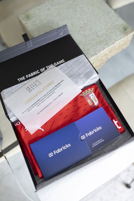 Camisola futebol Braga Bruma autografada e usada