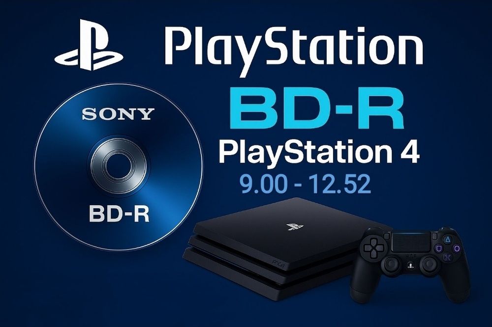 Диск Bluray BD-R Playstation 4 PS4 9.0/12.52‼️Slim/Fat/Pro‼️[GoldHEN]