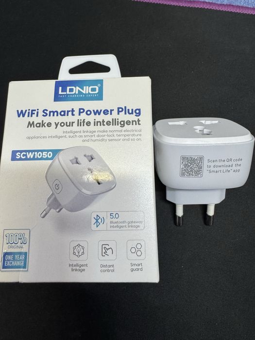 Розумна Wi-Fi розетка LDNIO Wi-Fi Smart Power Plug SCW1050 2500W