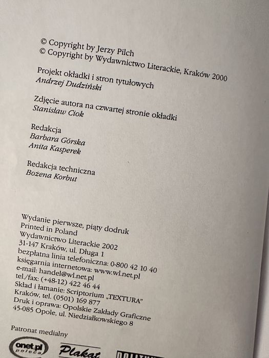 Pod mocnym aniołem- Jerzy Pilch