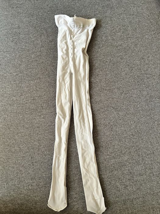 Kremowe białe rajstopy trwale dziewczęce