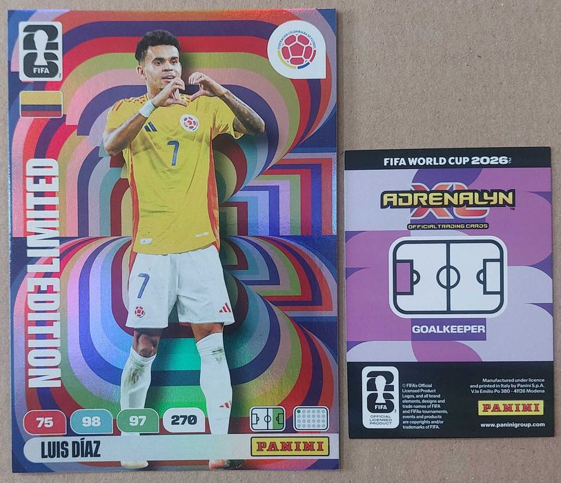 Panini Adrenalyn Fifa 2026 - Cartas Limited Edition XXL - Escolha as suas faltas