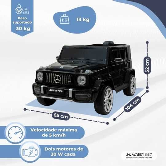 Carrinho elétrico Mercedes Benz, Pedal elétrico, Controle remoto