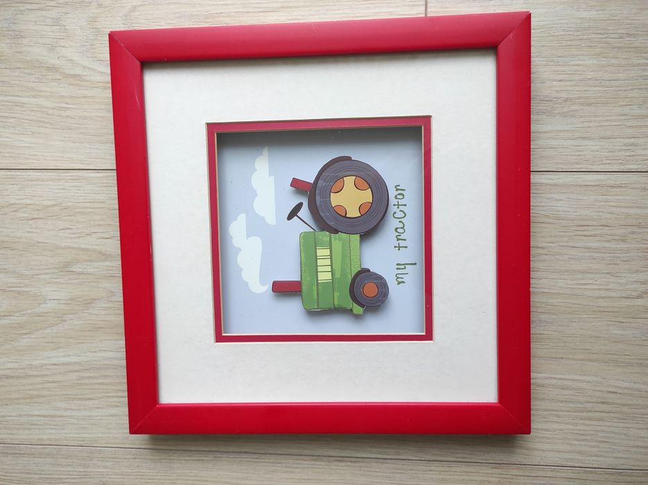 Obrazy traktor samolot dla dzieci do pokoju