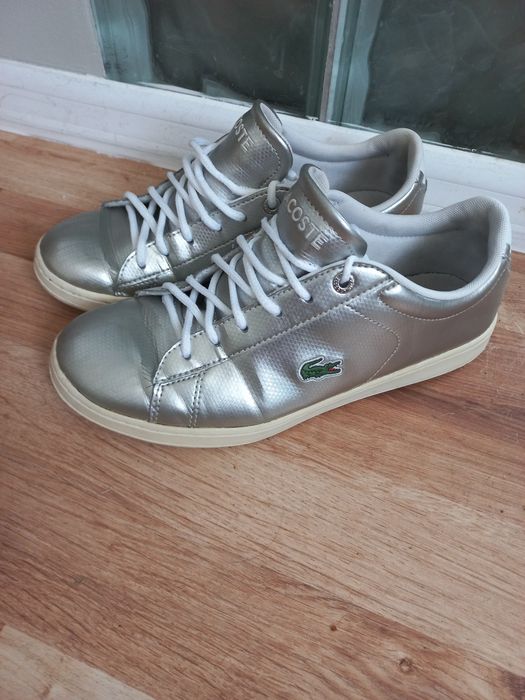 Buty Lacoste srebrne