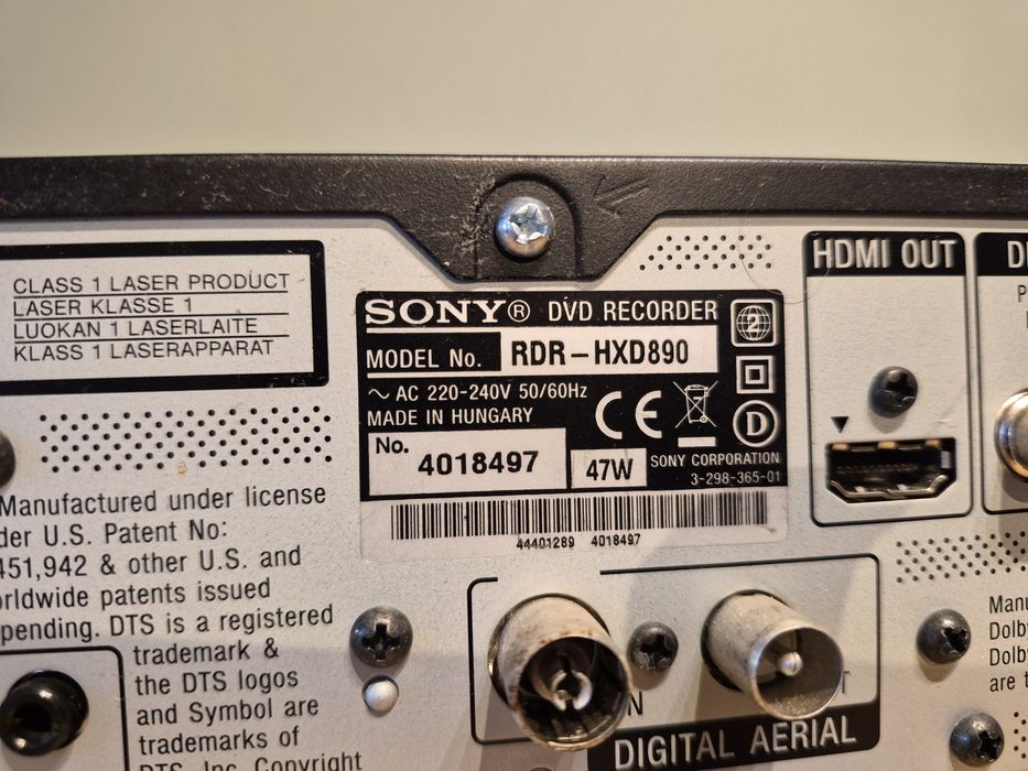 Sony rdr-hdx890 sprawny