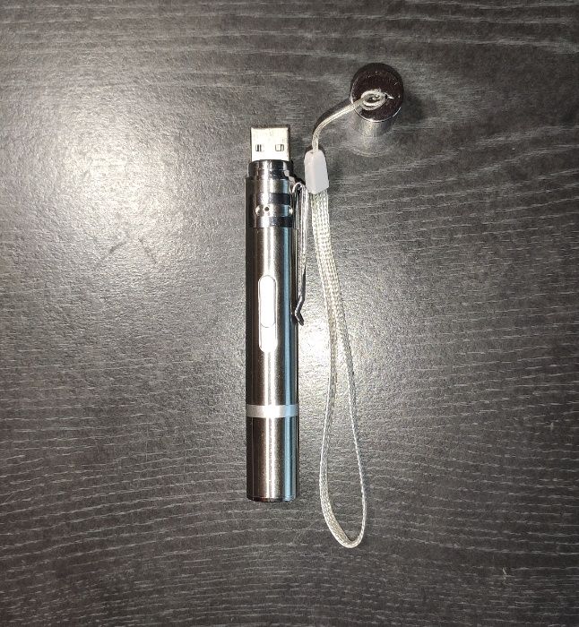 Лазерная указка - игрушка для котов, Фонарик, УФ-свет - USB зарядка