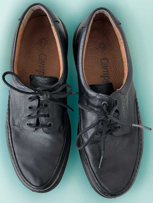 Sapato de Homem com Atacadores, Preto, como Novos