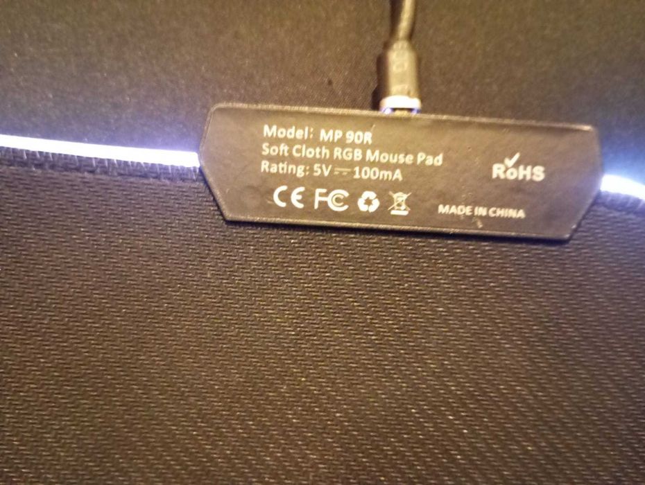 Tapete Rato Gaming Matrics XL MPR90 RGB Black