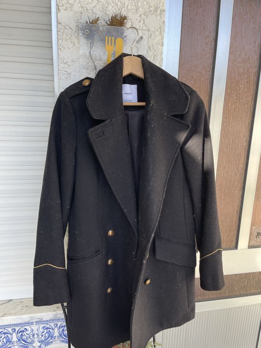 Casaco mango preto tamanho s