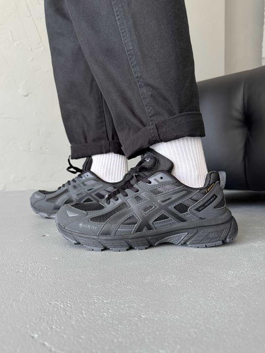 ‼️НОВІ Кросівки Asics Gel-Venture 6 Dark Grey Gore-Tex