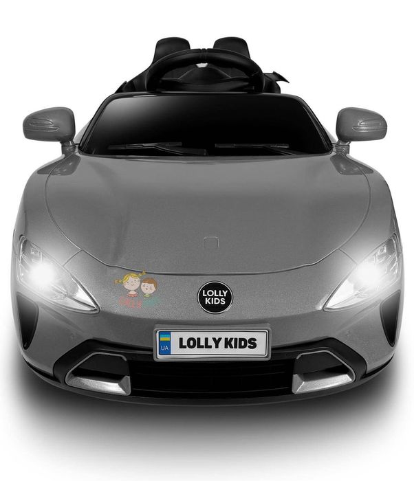 Електромобіль дитячий Lolly Kids LKT-006 з пультом керування сірий (9949)