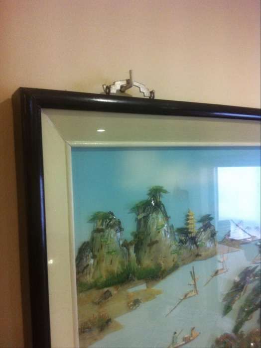 Quadro oriental com relevo