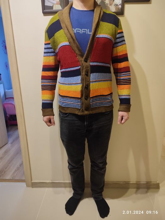 Sweter męski rozpinany