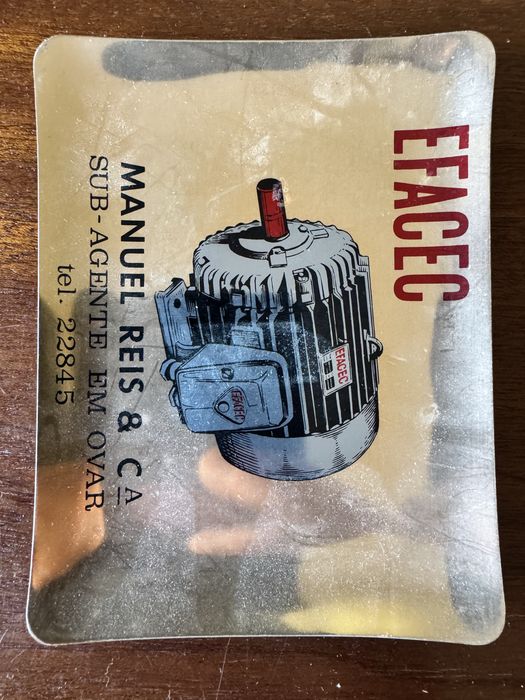 Cinzeiro Vintage Publicitário EFACEC – Peça antiga