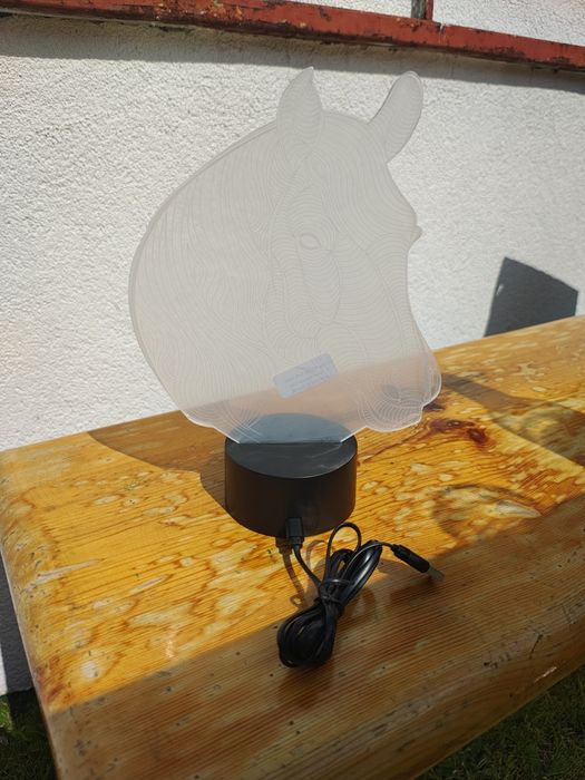 Lampka 3D koń nowa