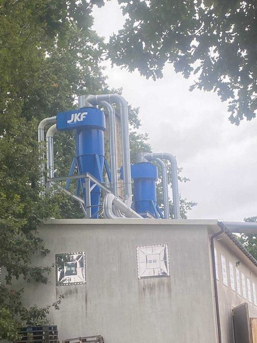 Linia odpylajaca i wentylatory  firmy JKF