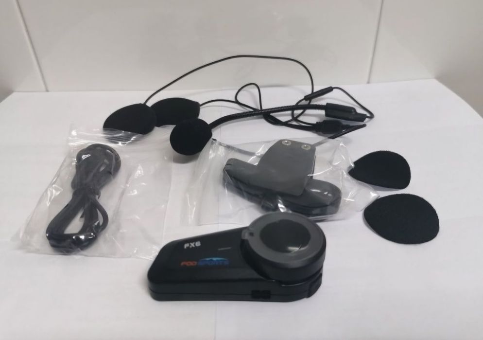 Auricular/intercomunicador Bluetooth/Capacete Conferência 6 Motards
