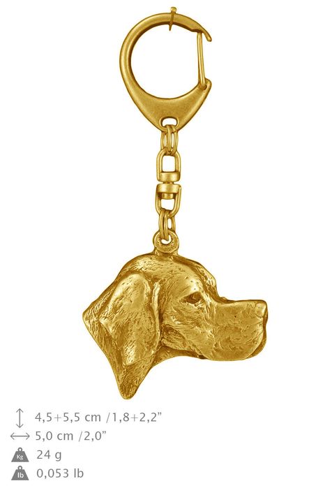 Pointer brelok pozłacany w pudełku Art-Dog