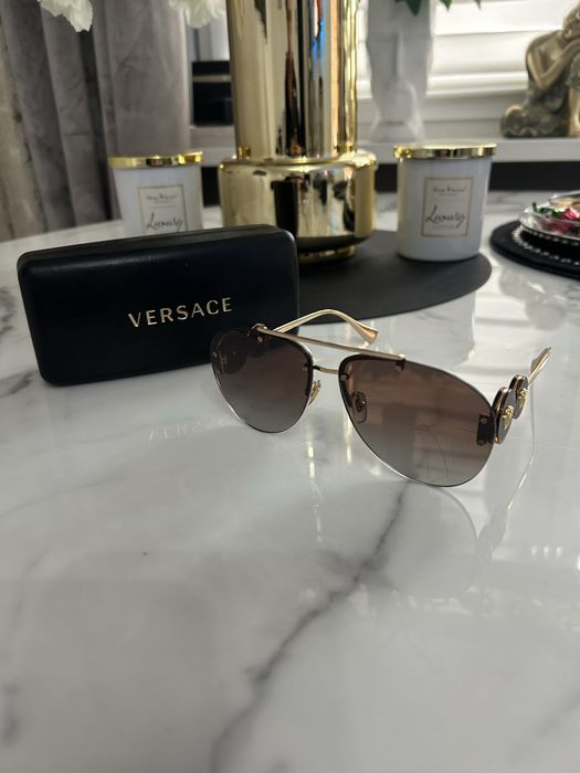 Okulary pilotki versace
