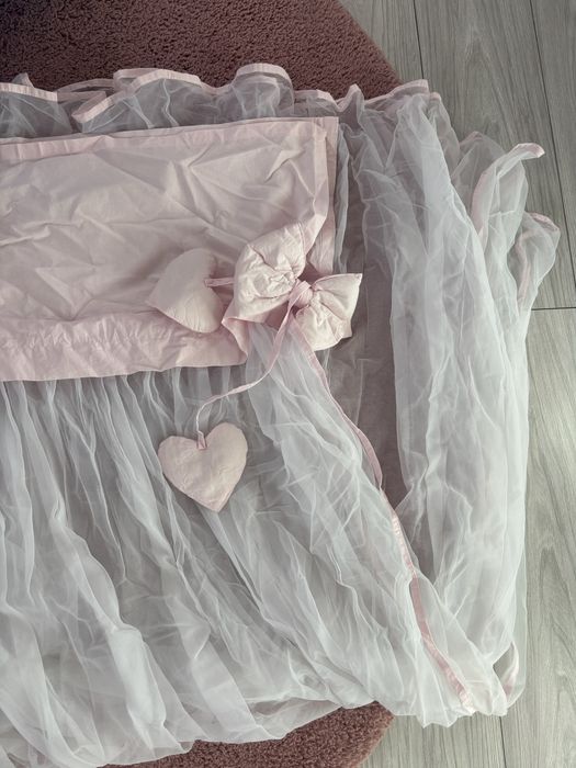 Baldachim nad lozeczko tiulowy