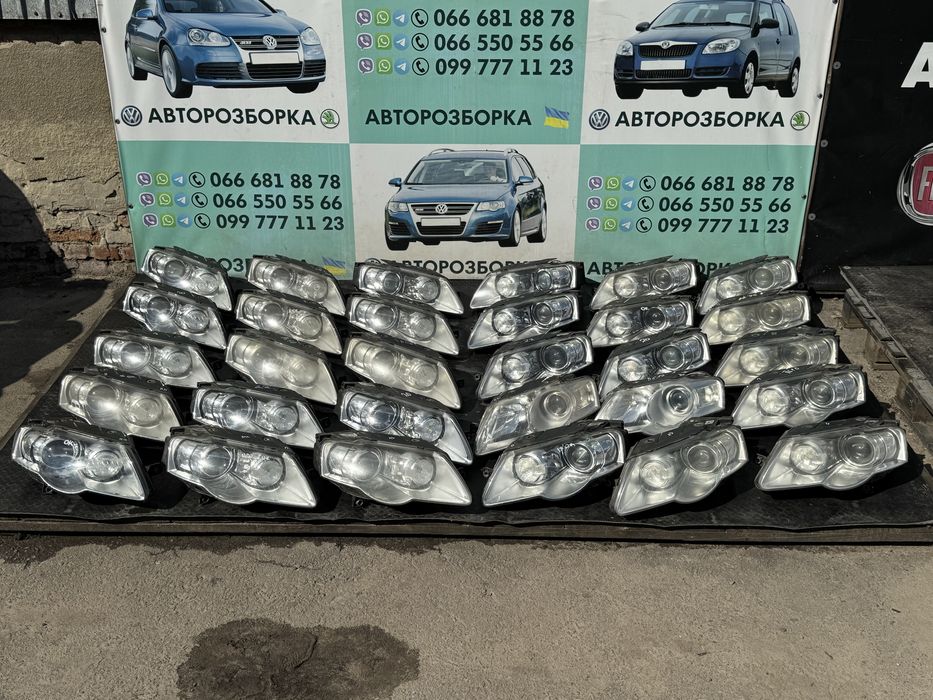 фари фара ксенон галоген фольксваген пассат б6 volkswagen passat b6