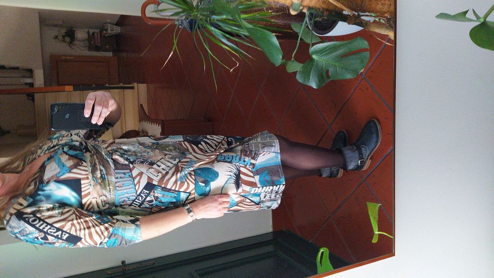 Vestido viscose midi