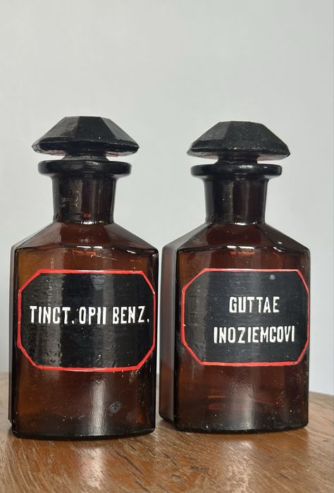 Sztanglasy, szkło apteczne, vintage, antyki, ozdoby