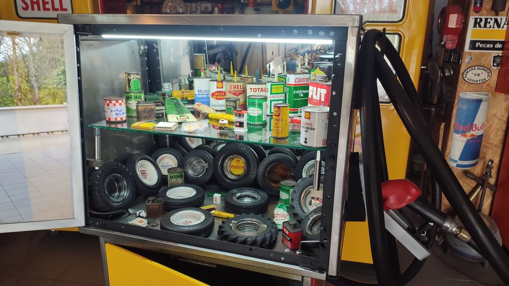 Bomba de gasolina shell expositor