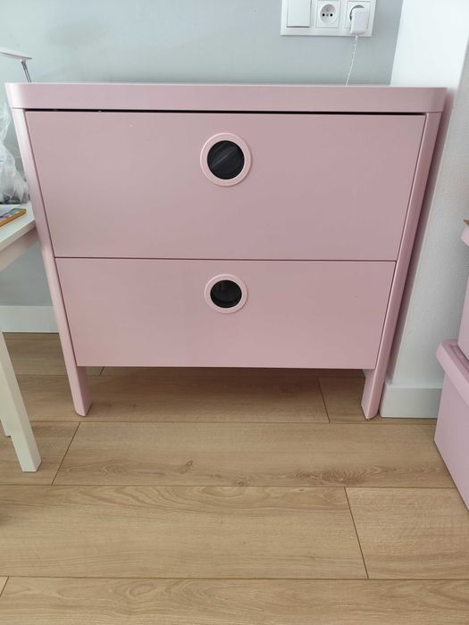 Komoda do pokoju dziecięcego z IKEA, różowa, stan bardzo dobry.