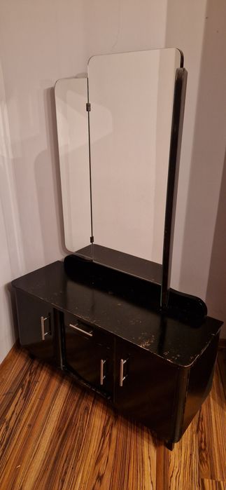Toaletka drewniana retro PRL