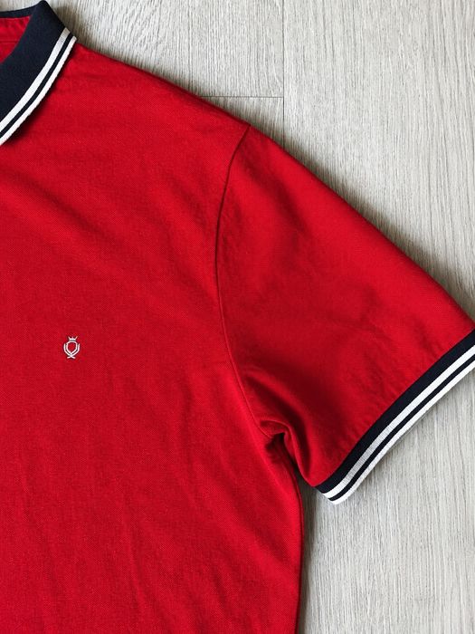 Czerwona koszulka polo C&A XL klasyczna elegancka