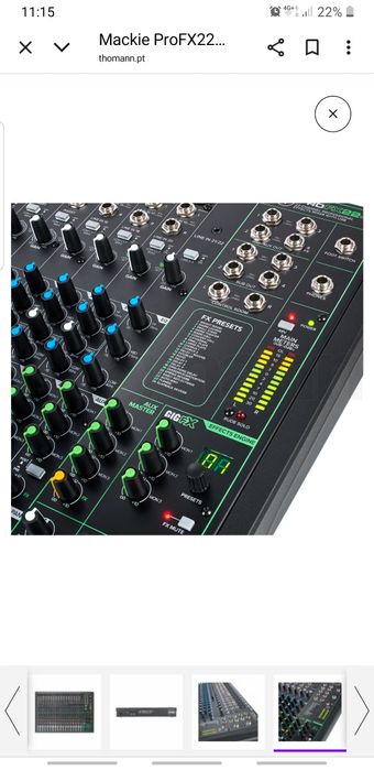 Mesa mistura profx22v3 profissional